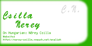 csilla nerey business card