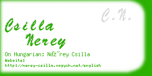 csilla nerey business card